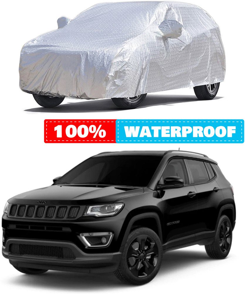 A Galaxy Product Car Cover For Jeep Compass With Mirror Pockets