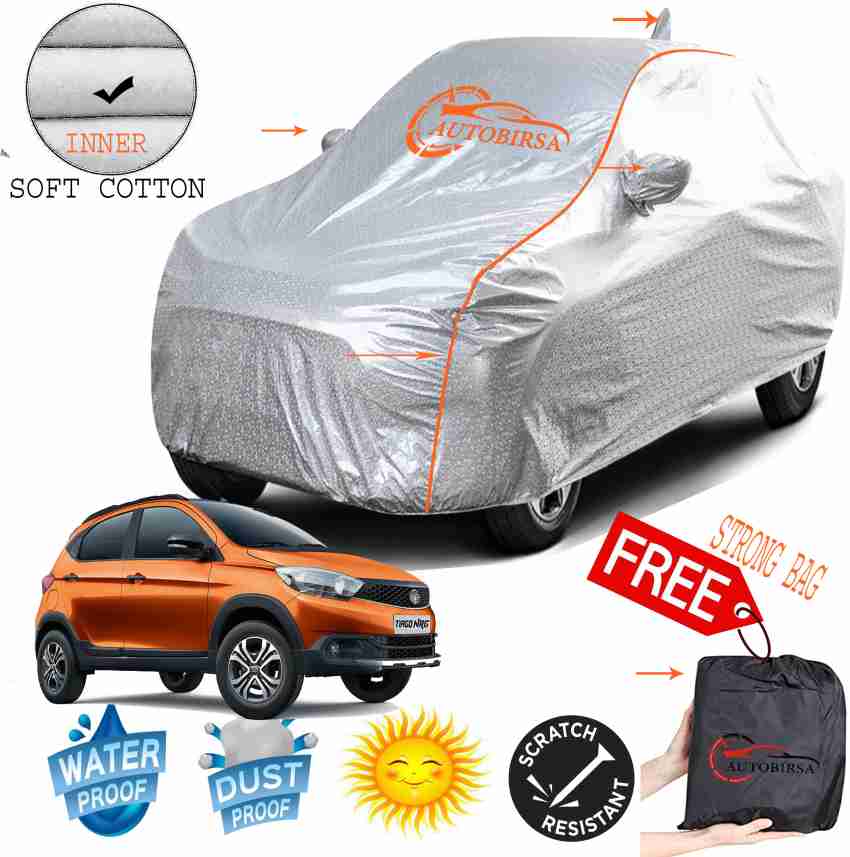 Buy Auto Lovers - Car Body Cover Silver For TATA Tiago (Without