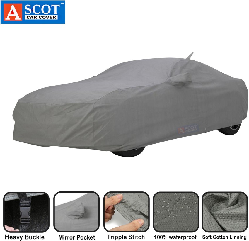 ascot Car Cover For Hyundai Xcent 1.2 VTVT S Petrol (With Mirror