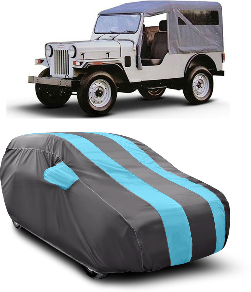 SXAWG Car Cover For Mahindra Jeep With Mirror Pockets Price in