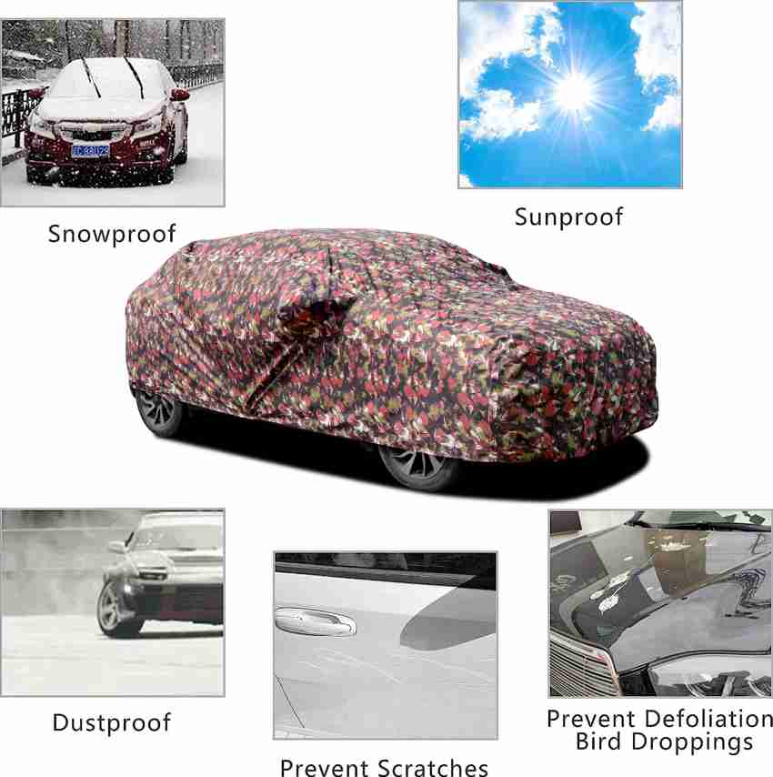 Waterproof Car Cover For Fiat Panda Auto Outdoor Anti-UV Sun Shade Rain  Snow Scratch Resistant Cover