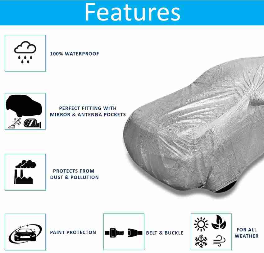 KINGSWAY® 100% Waterproof & Dustproof Car Body Cover with Mirror