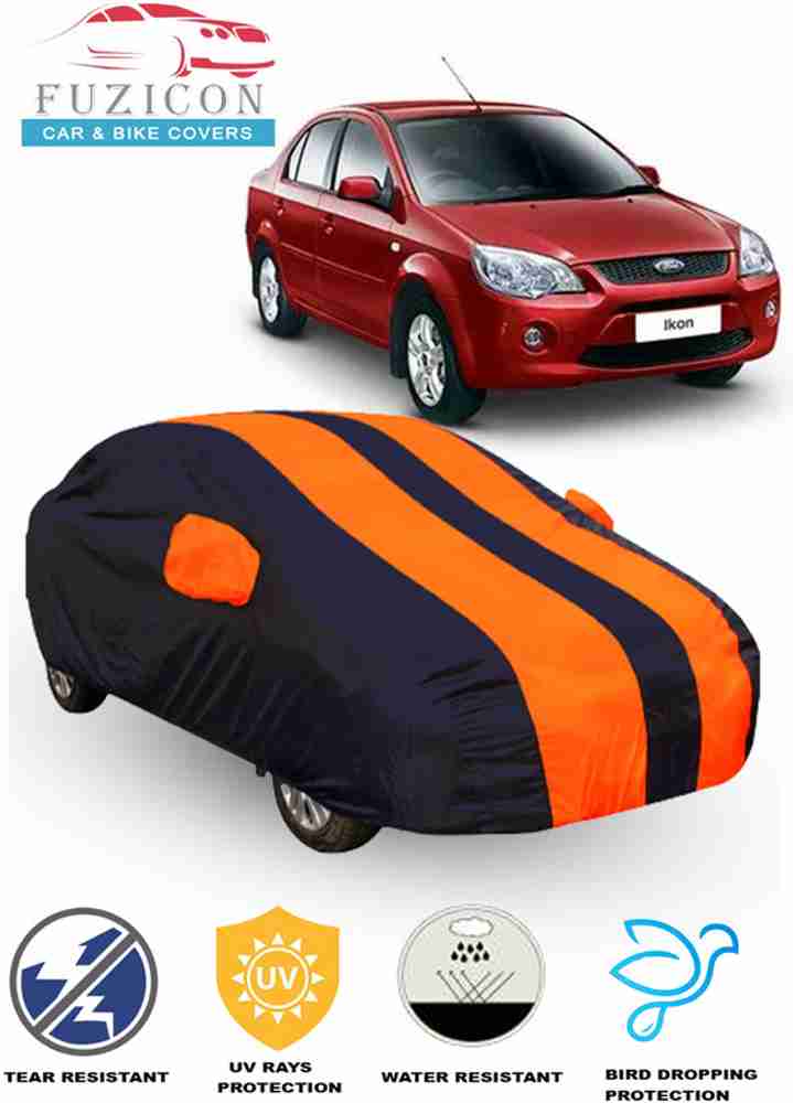 FUZICON Car Cover For Ford Ikon Flair With Mirror Pockets Price in India Buy FUZICON Car Cover For Ford Ikon Flair With Mirror Pockets online at Flipkart