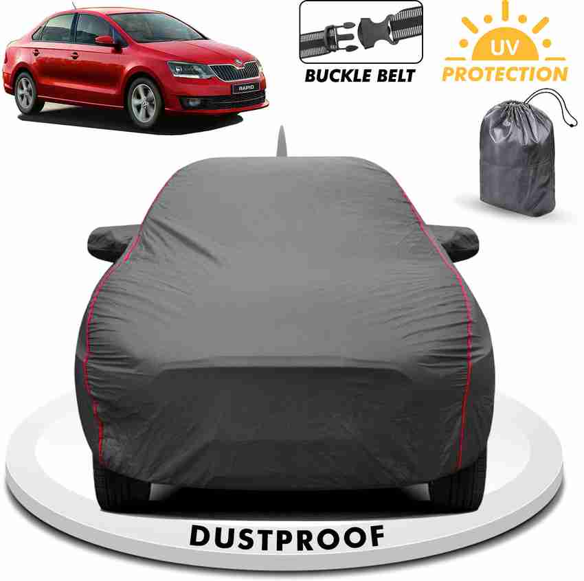 CARZEX Car Cover For Skoda Rapid Rapid 1.5 TDI AT Ambition Rapid 1.5 TDI AT Ambition Diesel Rapid 1.5 TDI AT Ambition With Alloy Wheel Rapid 1.5 TDI AT Style Diesel Rapid