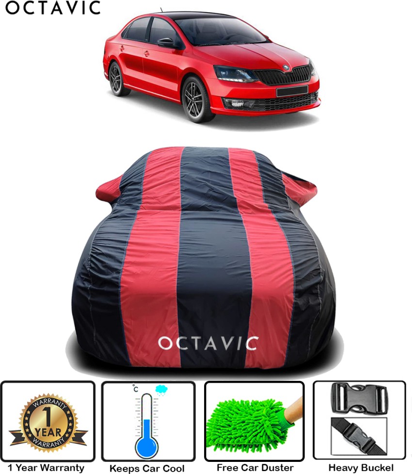 Autofact Car Body Cover for Skoda Fabia with Mirror and Antenna