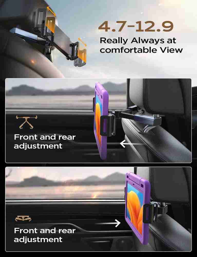 BKN® Multifunctional Car Rear View Mirror Rotatable Holder, 360