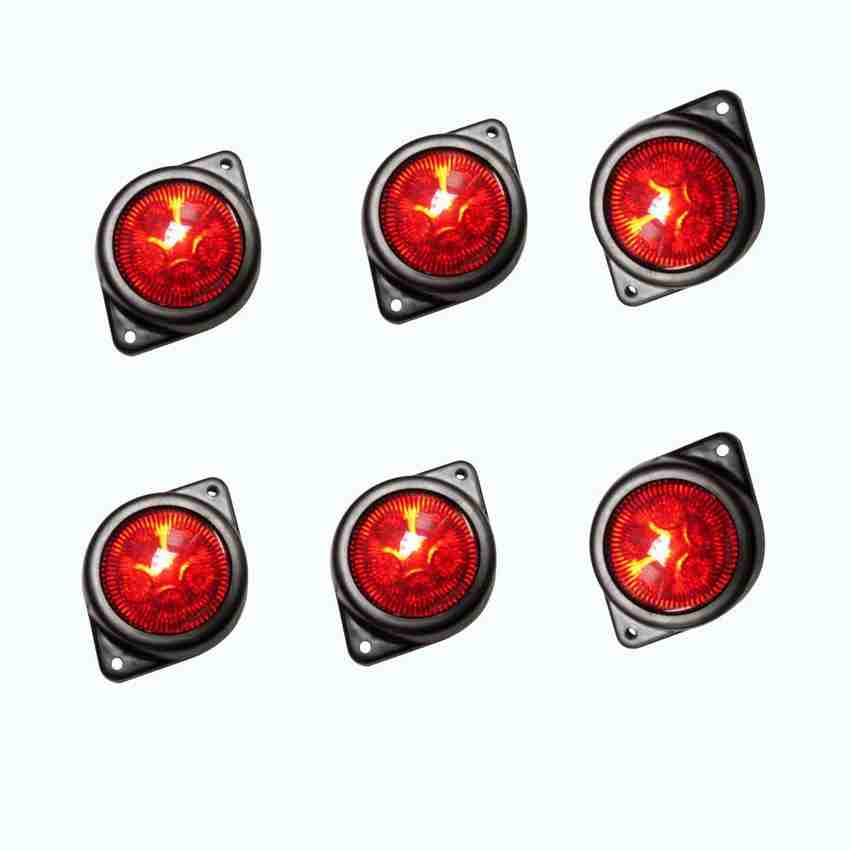 Apsmotiv 6 Piece Side Marker Lights 7 SMD LED Outline Marker for