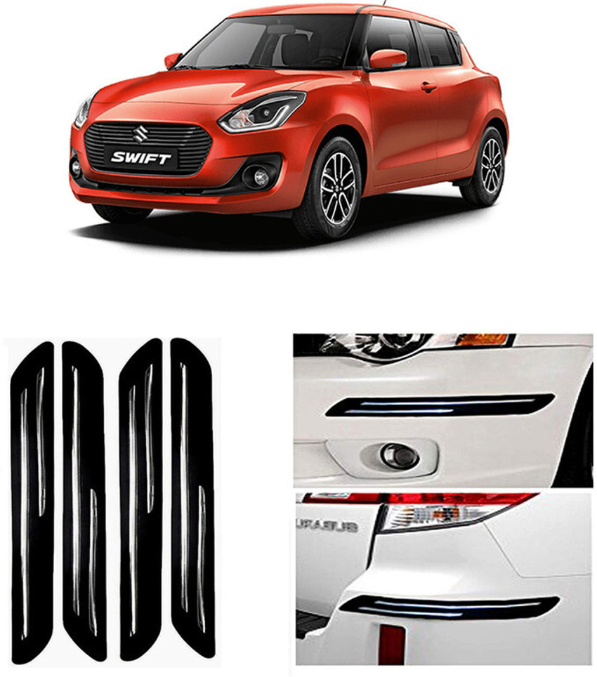 Genipap Stainless Steel Plastic Car Bumper Guard Price in India