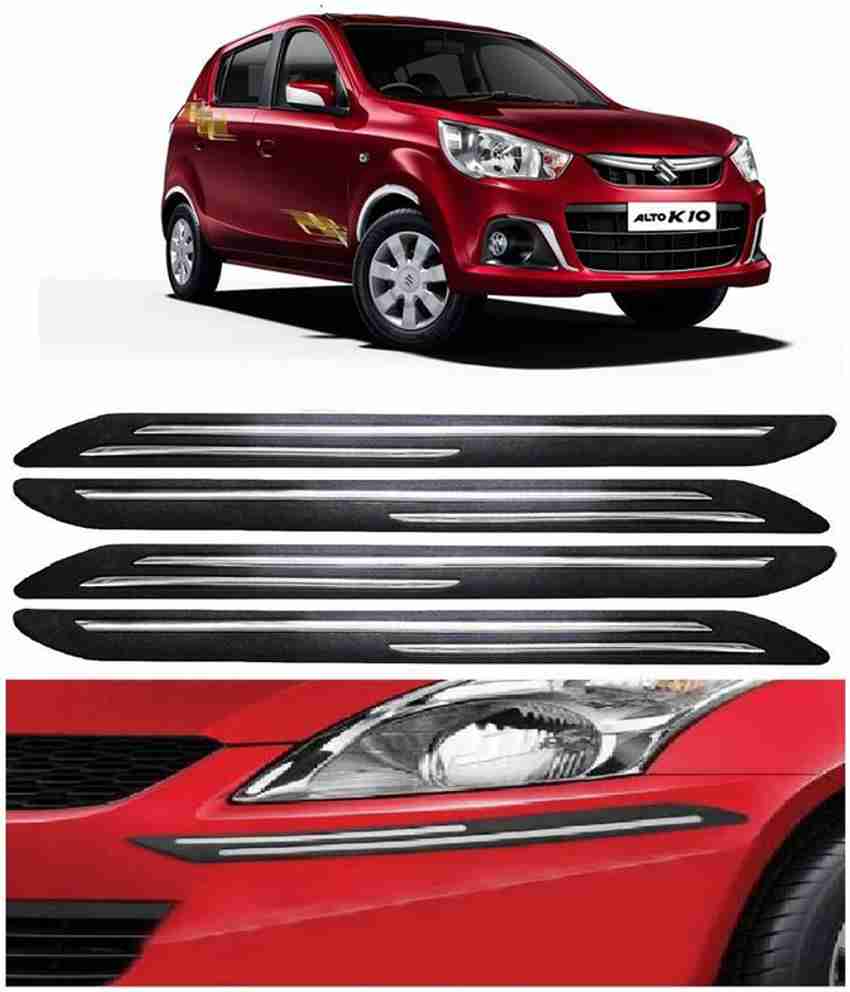 AUTOGARH Stainless Steel Plastic Car Bumper Guard Price in India