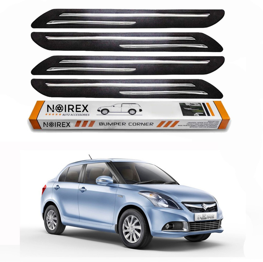 ZIMBER Rubber Stainless Steel Car Bumper Guard Price in India
