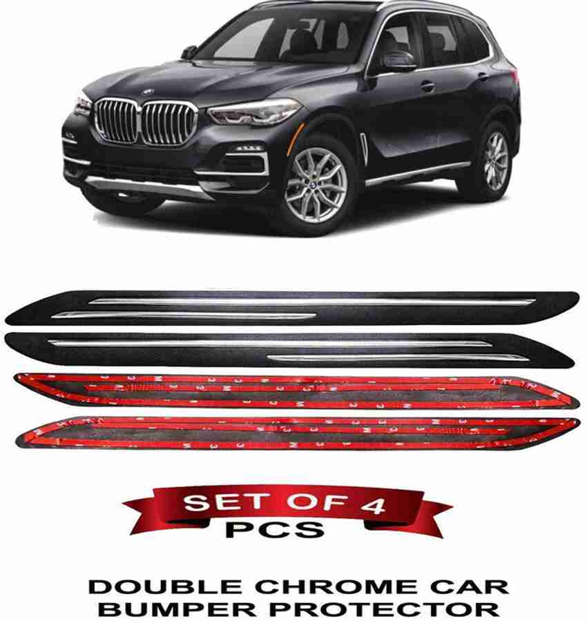 AutoTiger Stainless Steel Plastic Car Bumper Guard Price in India