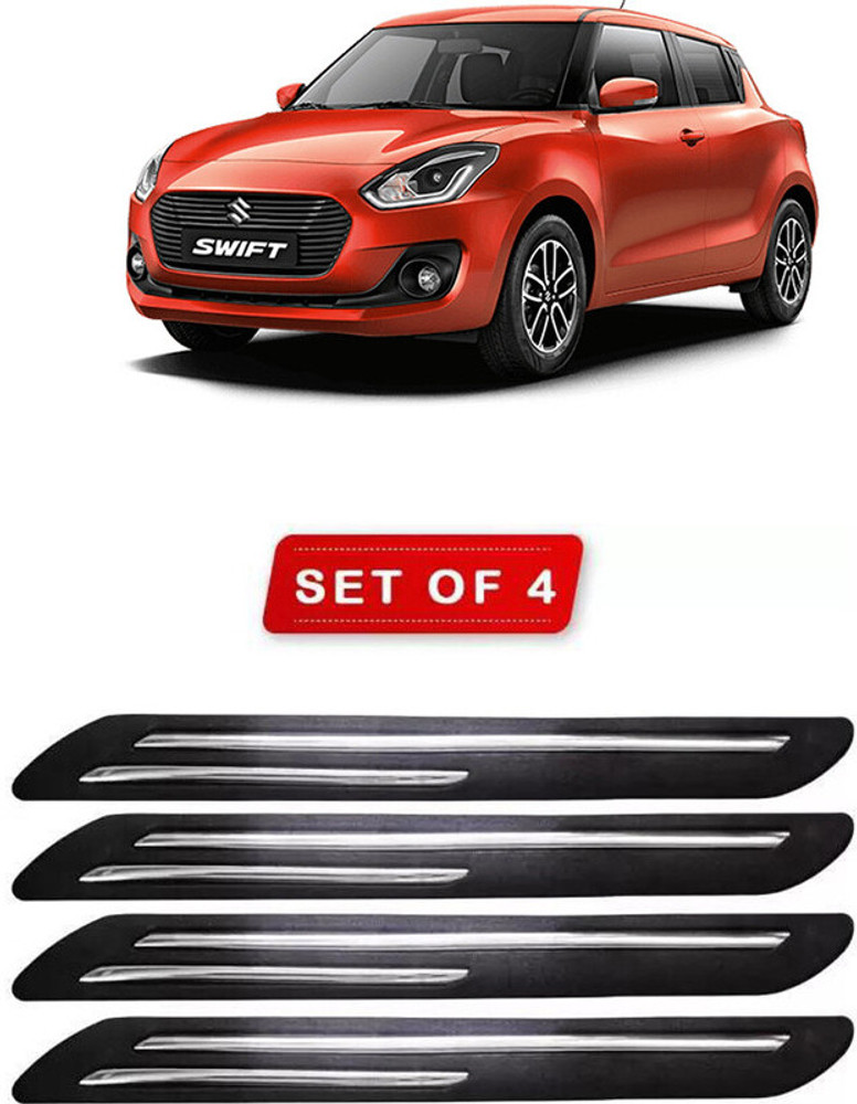 Ascension Stainless Steel Plastic Car Bumper Guard Price in India