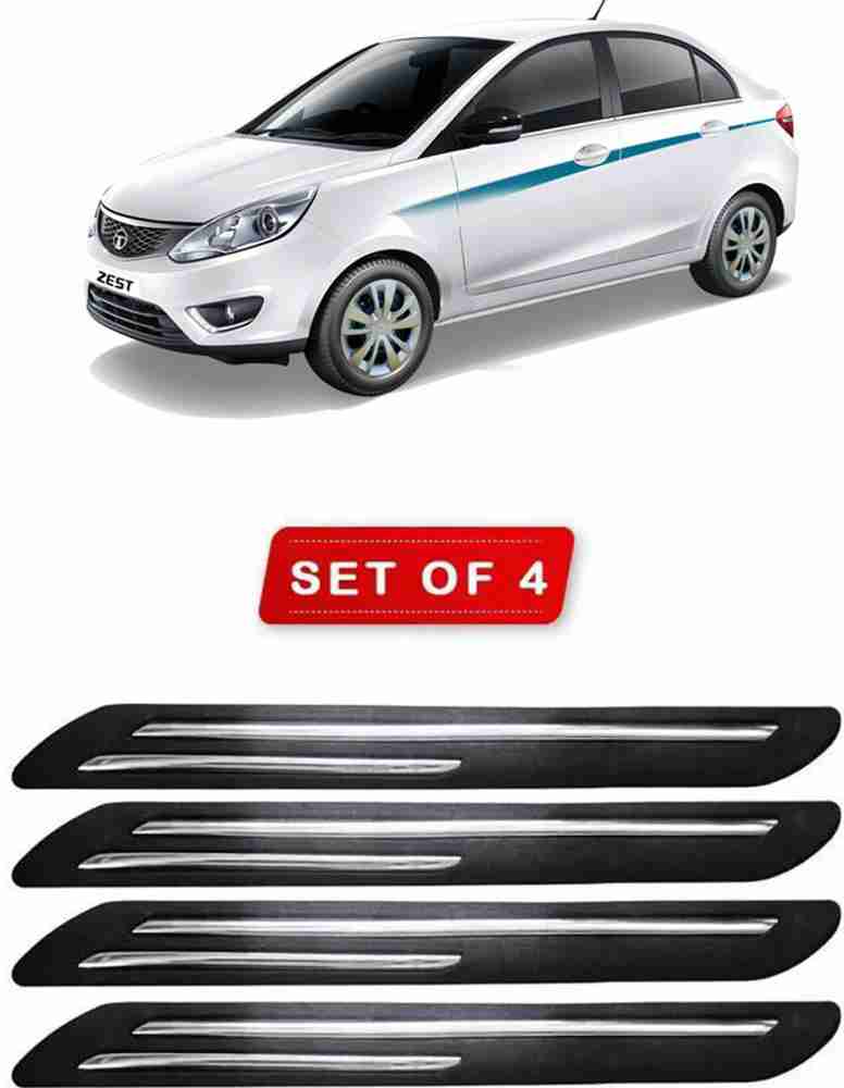 AUTOGARH Stainless Steel Plastic Car Bumper Guard Price in India