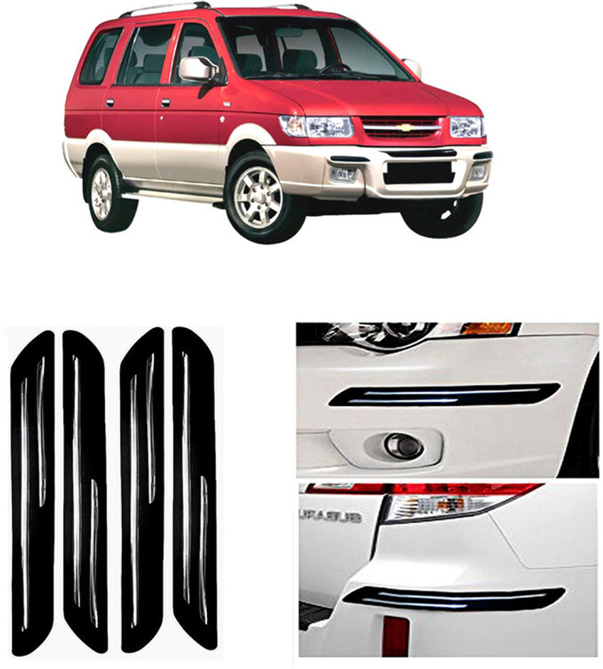 AUTOGARH Stainless Steel Plastic Car Bumper Guard Price in India