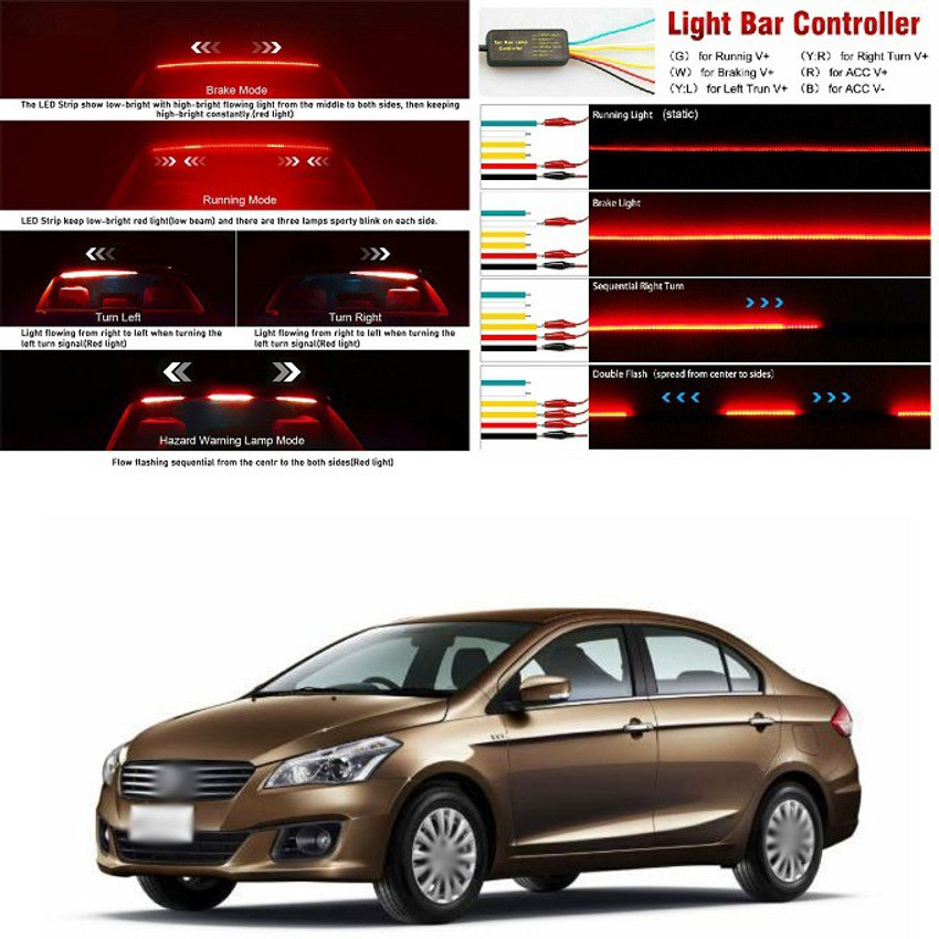 Brake light bar for outlet car
