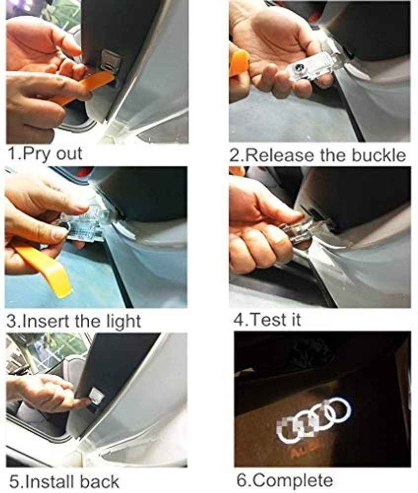 Audi car door projector lights deals