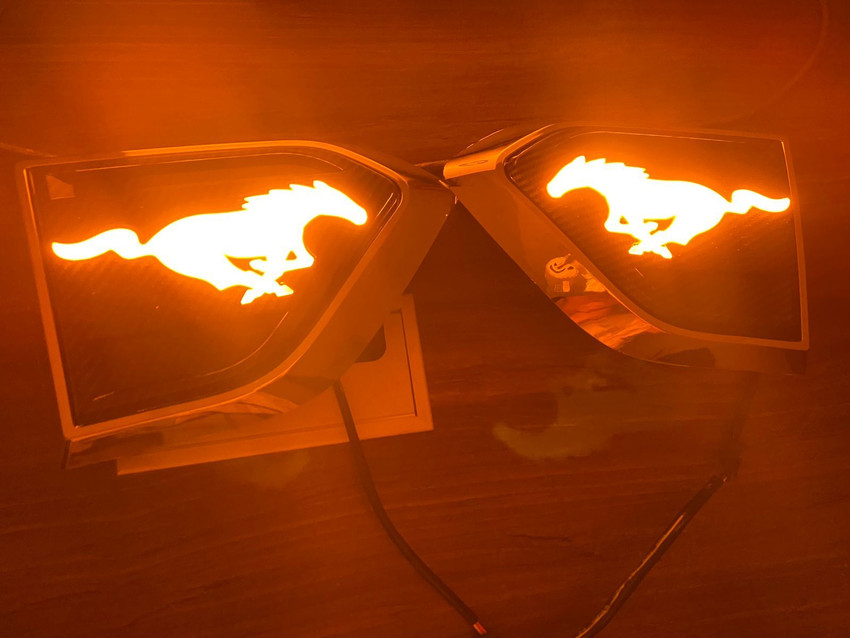 Mustang logo puddle lights hotsell