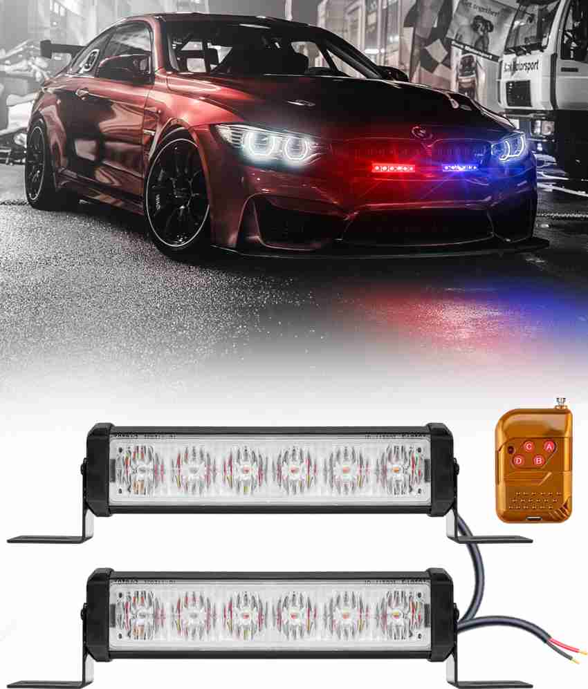FABTEC Red & Blue Federal Signal Flasher Dash Light Car LED (12 V, 5 W)  Price in India - Buy FABTEC Red & Blue Federal Signal Flasher Dash Light  Car LED (12 V, 5 W) online at
