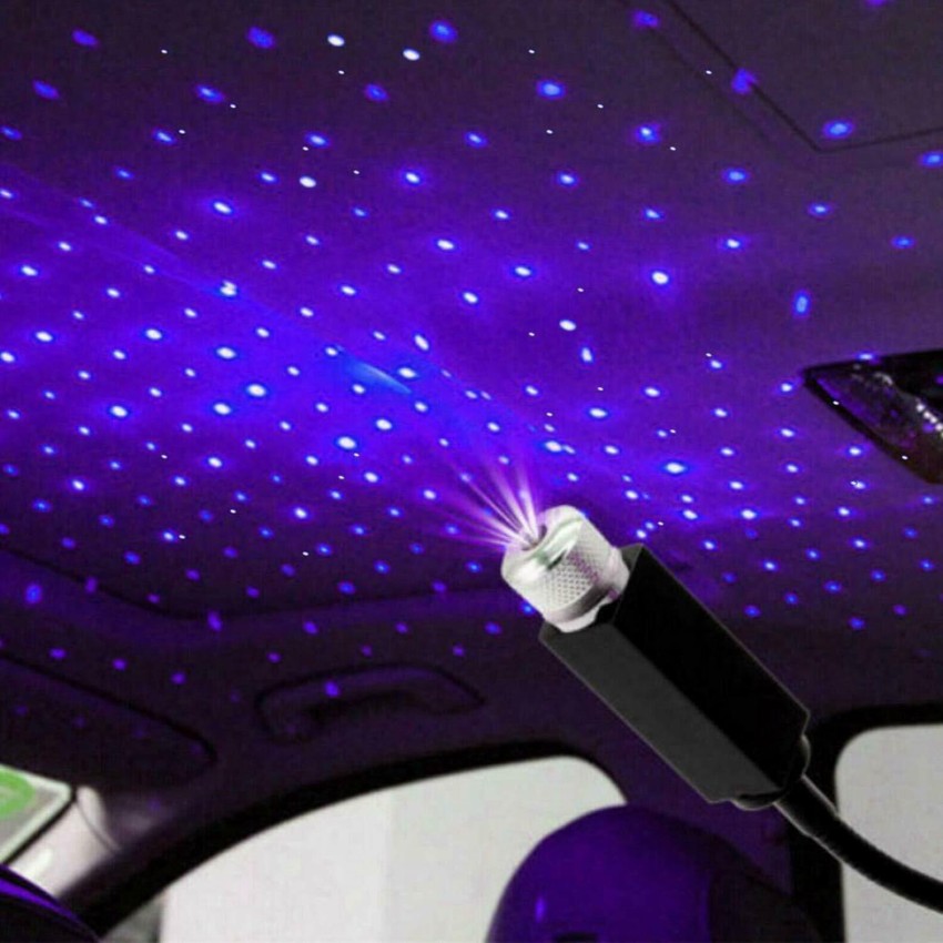 AutoBizarre Car Interior Blue Star Roof Ambient Light USB Laser