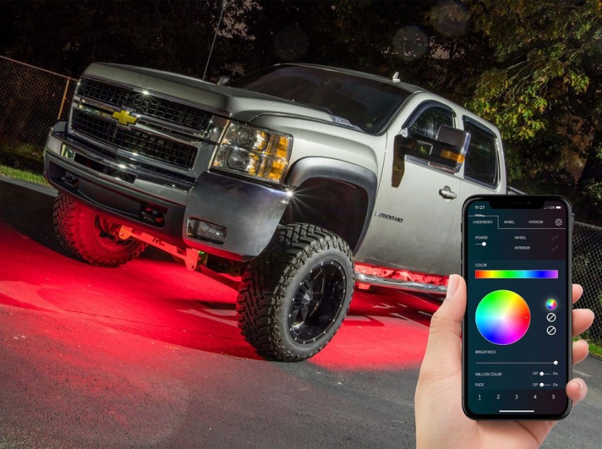 SN FEDERATION Bluetooth Million Color LED Car Underbody Lighting