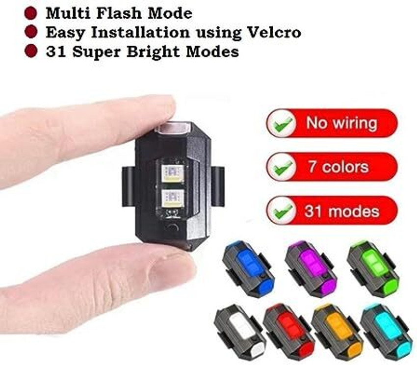 TECHGENIX Car and bike warning light Blinker LED Rechargeable