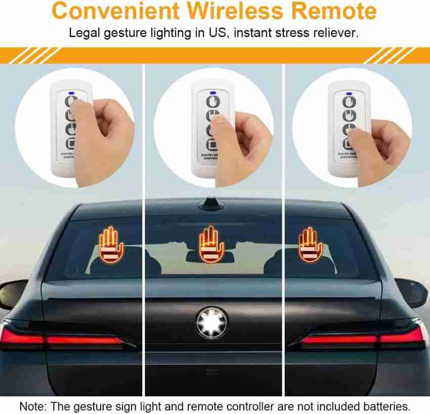 Campark Led Gesture Hand Light with Remote, Funny Back Window Gesture Sign  Lighting Car Fancy Lights Price in India - Buy Campark Led Gesture Hand  Light with Remote, Funny Back Window Gesture