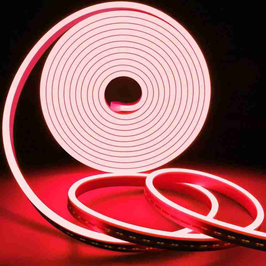 RWT 5 Meter Red Neon LED Flexible Strip Interior Exterior Car
