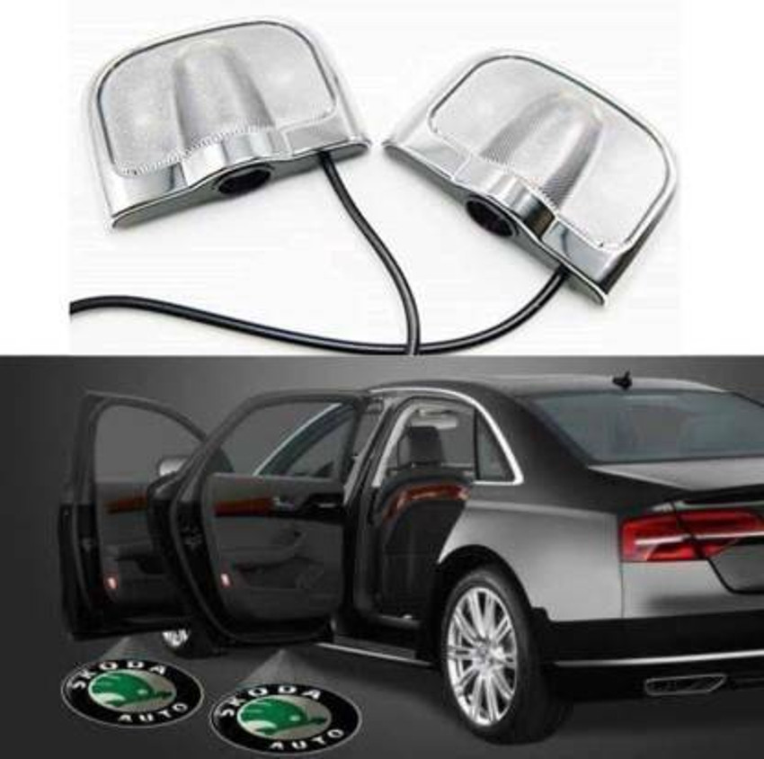 Motowav Skoda Brand Logo Car Door Projector Shadow Light wired Car