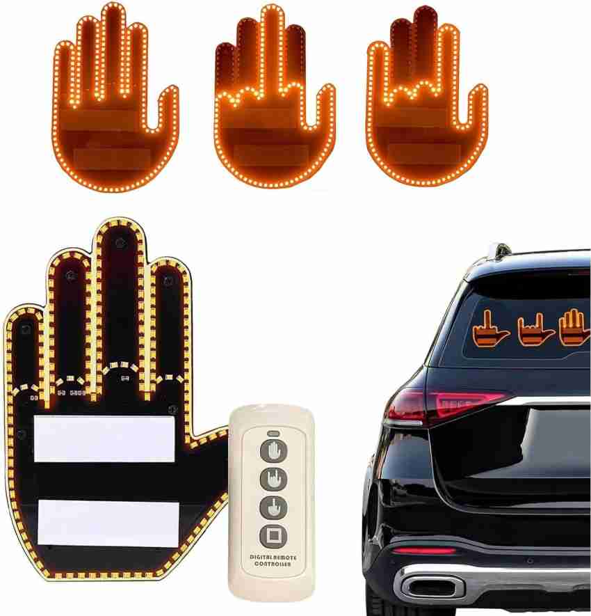 carfrill Led Hand Sign Glogesture Hand Light for Car with Remote