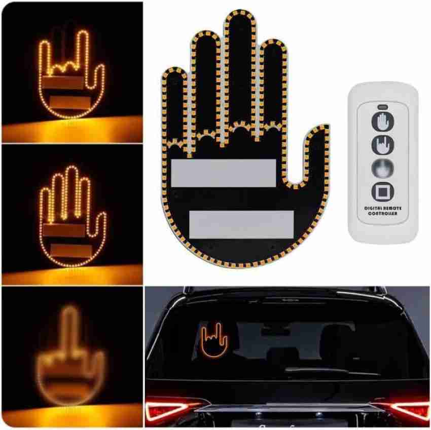 FUN CAR FINGER Light with Remote,Car Accessories for Men~Give the