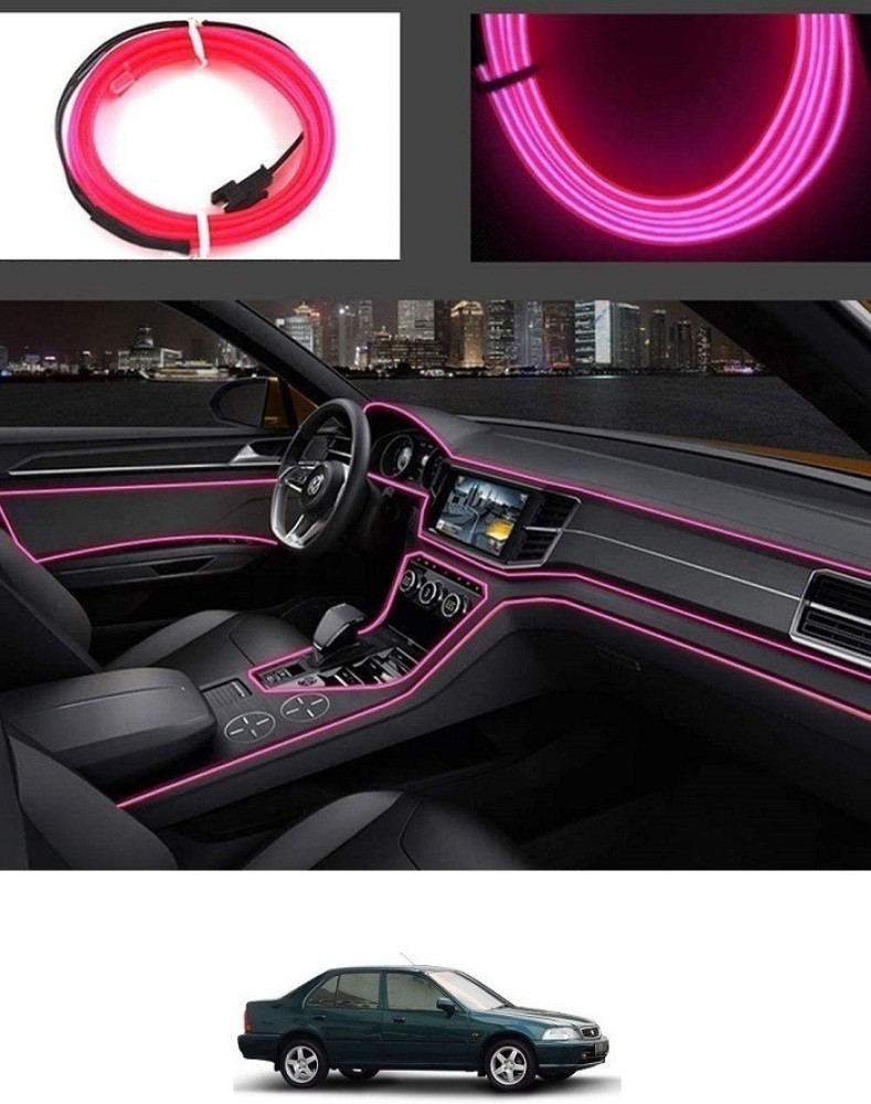 After cars EL Wire Interior Ambient Neon Light for Honda City Old with  Adapter 5 Meter Car Fancy Lights Price in India - Buy After cars EL Wire  Interior Ambient Neon Light