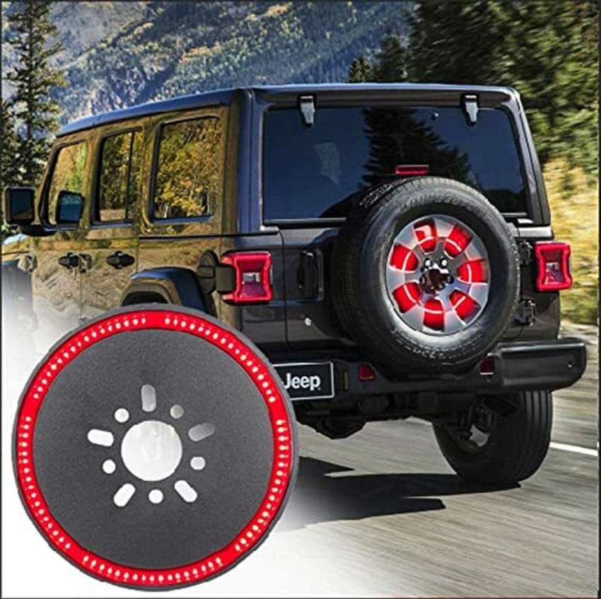 Ride2joy Thar Stepney Spare Tire Brake Light Wheel Light Car Fancy