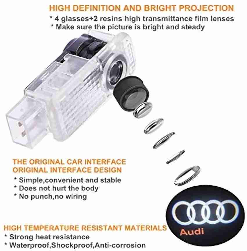 autoxin Audi Door Shadow Projector Welcome Ghost Puddle Light Dual  Interface -All Models Car Fancy Lights Price in India - Buy autoxin Audi  Door Shadow Projector Welcome Ghost Puddle Light Dual Interface 