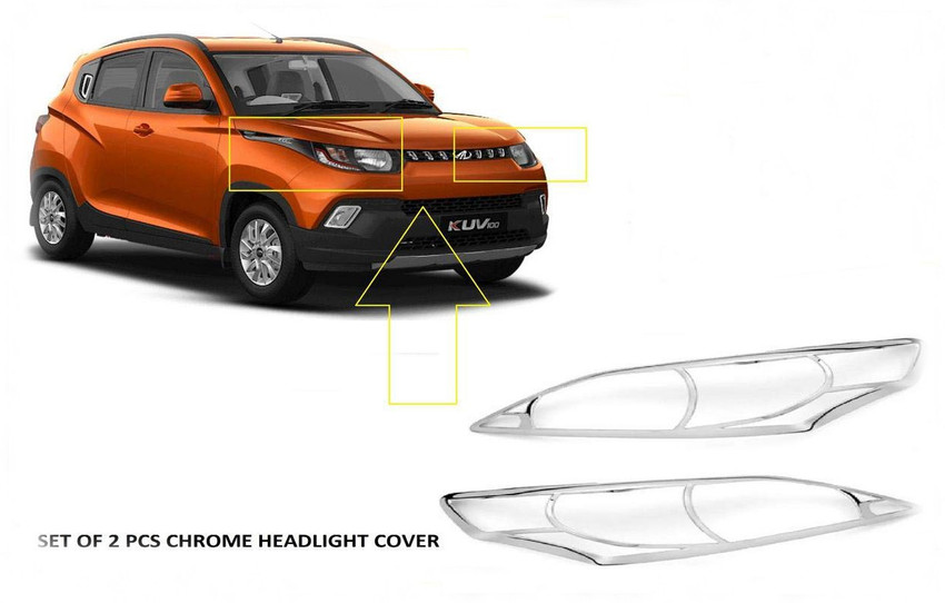 Kuv100 fog outlet lamp chrome