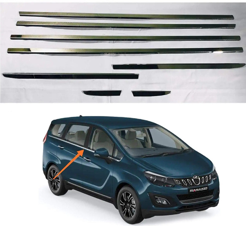 AutoZeal Lower Window Garnish Chrome Set of 8 For Mahindra Marazzo All Model Chrome Mahindra Marazzo M2 8Str Diesel Side Garnish Price in India Buy AutoZeal Lower Window Garnish Chrome Set