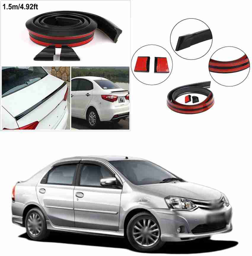 PROEDITION Rear Strip Splitter Spoiler Side Skirt Rubber Carbon