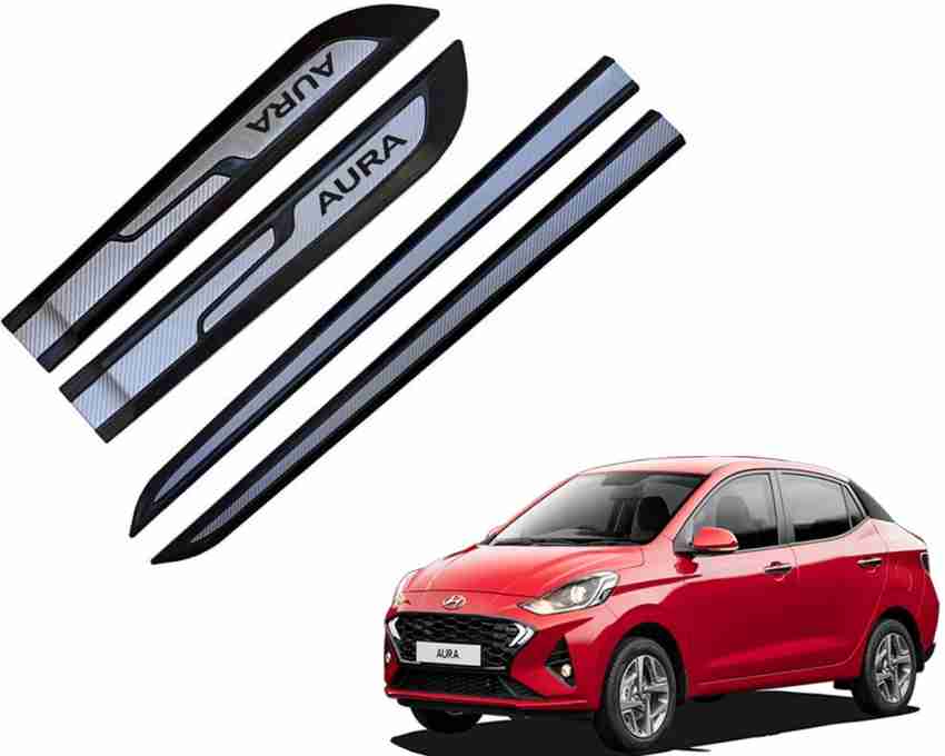 Ds enterprise Protective Side Beading for Hyundai Aura All Models Black and Silver Color Matte Hyundai NA Side Garnish Price in India Buy Ds enterprise Protective Side Beading for Hyundai