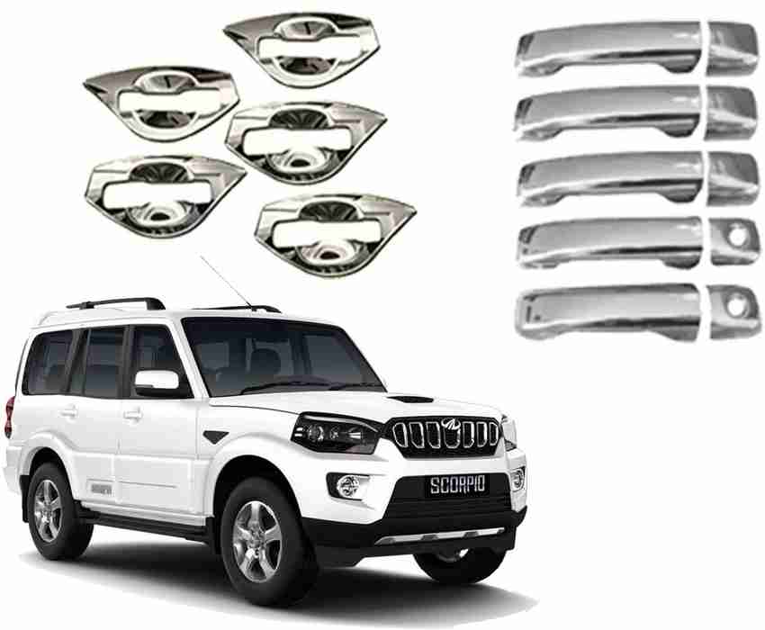 RKD Chrome Accessories Combo Kit Compatible with Scorpio 2017
