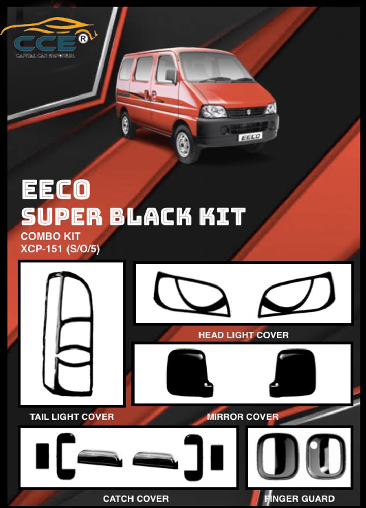 CCE Exterior Fancy Accessories Hybrid Super black finish combo kit