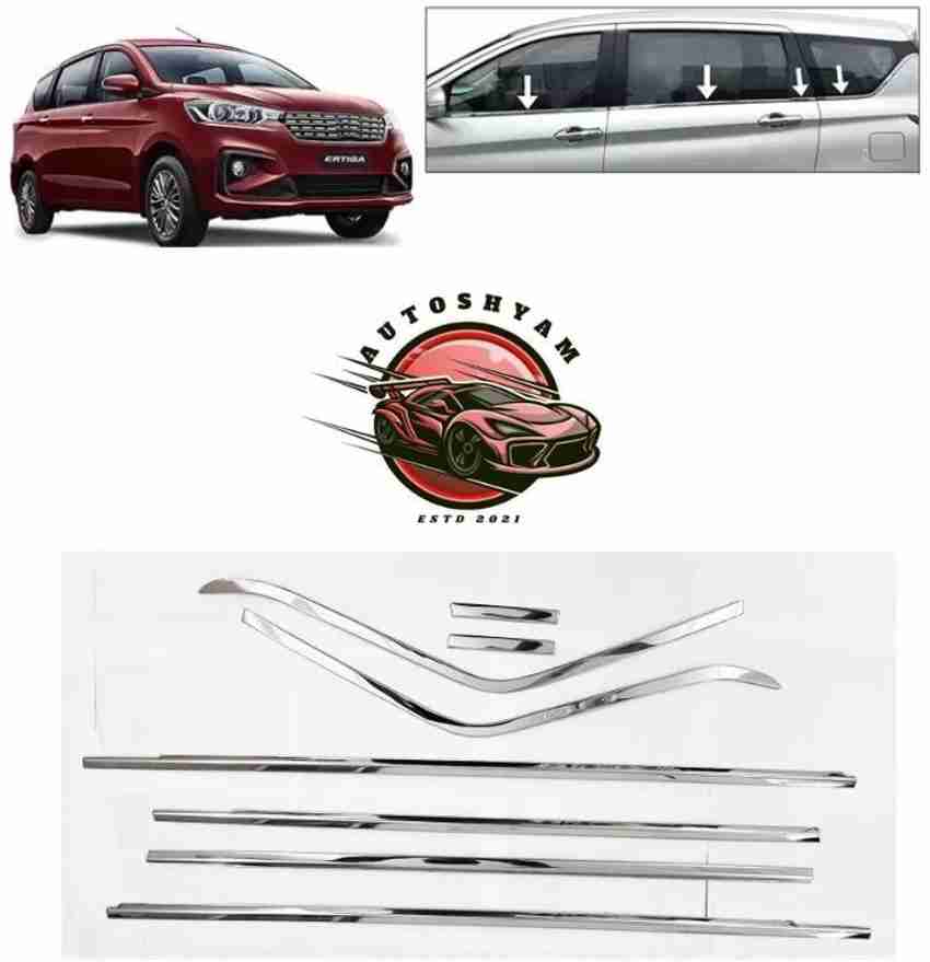 AUTOSHYAM Lower Window Garnish Chrome Set of 8 For Maruti Ertiga2018All Model Chrome Maruti Ertiga Side Garnish
