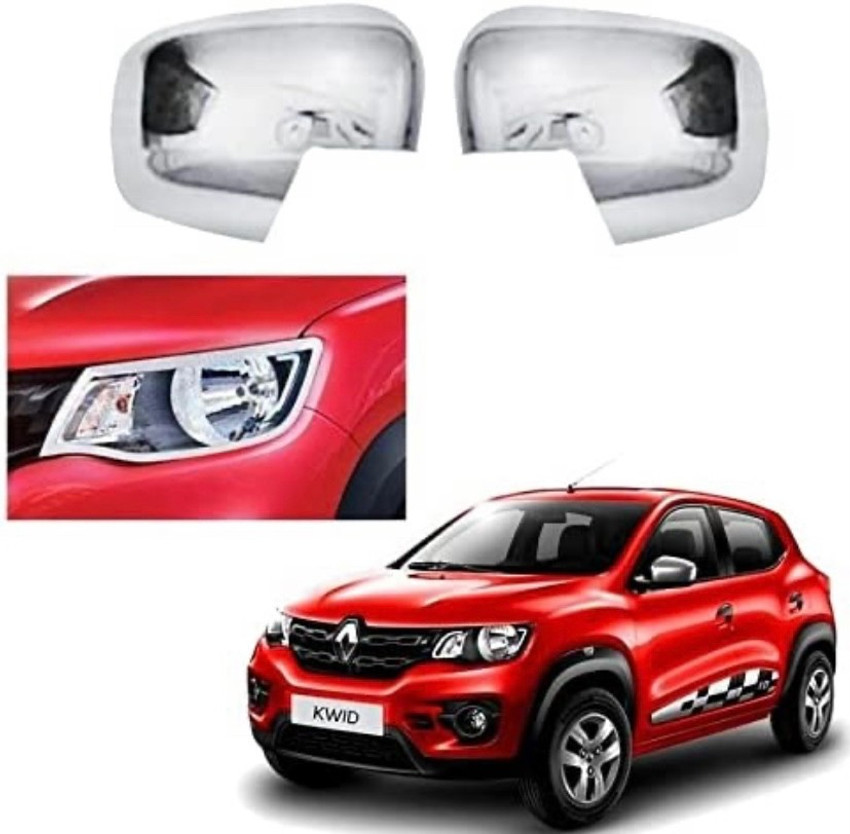 paxauto Exterior Chrome Accessories Combo Kit For Kwid Type 1 2015 2019 Set of 17Pcs Chrome Renault Kwid Front Garnish