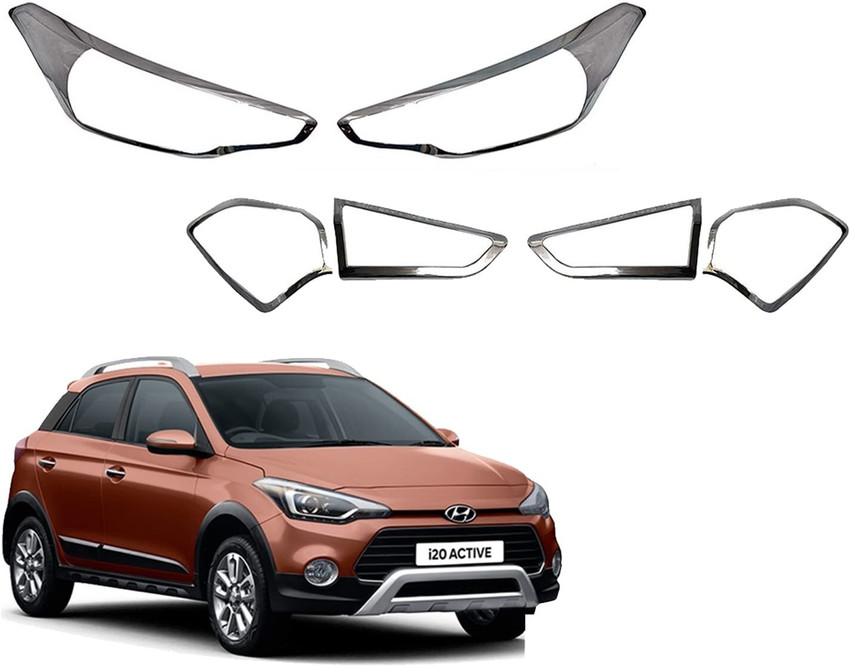 ACE Exterior Chrome Accessories Combo Kit Compatible with I20