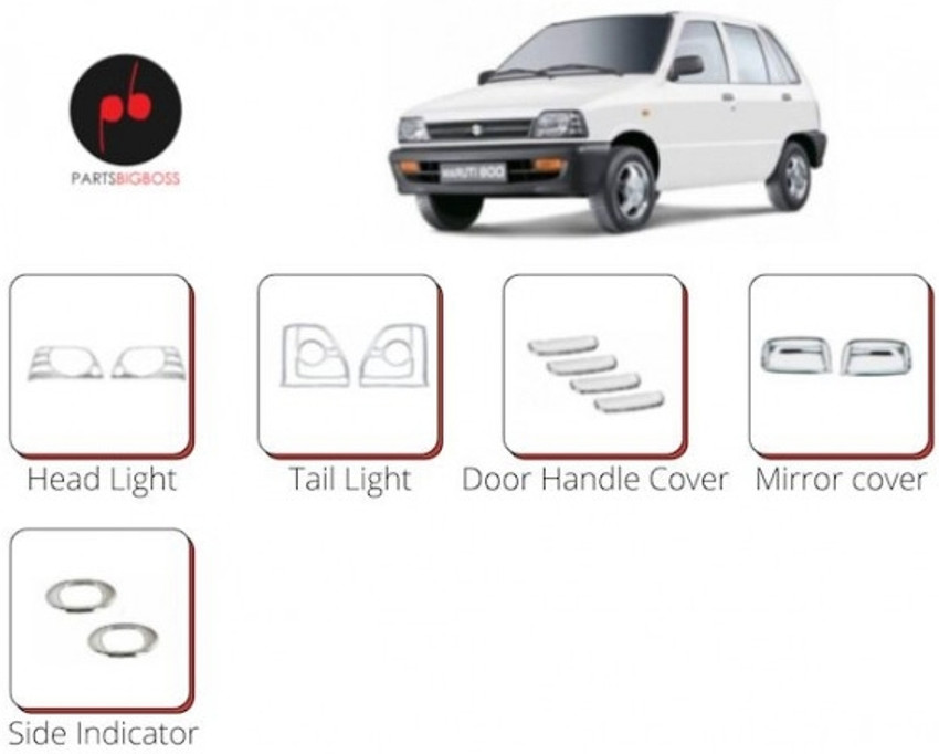 Maruti 800 full chrome kit new arrivals