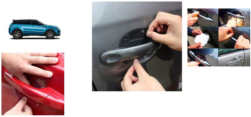 Max In 3D Car Door Invisible Handle Cup Scratch Guard Sticker for