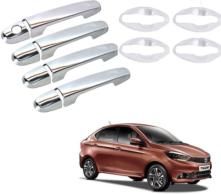 Bubu Car silver Plated chrome door combo handle cover for Tata