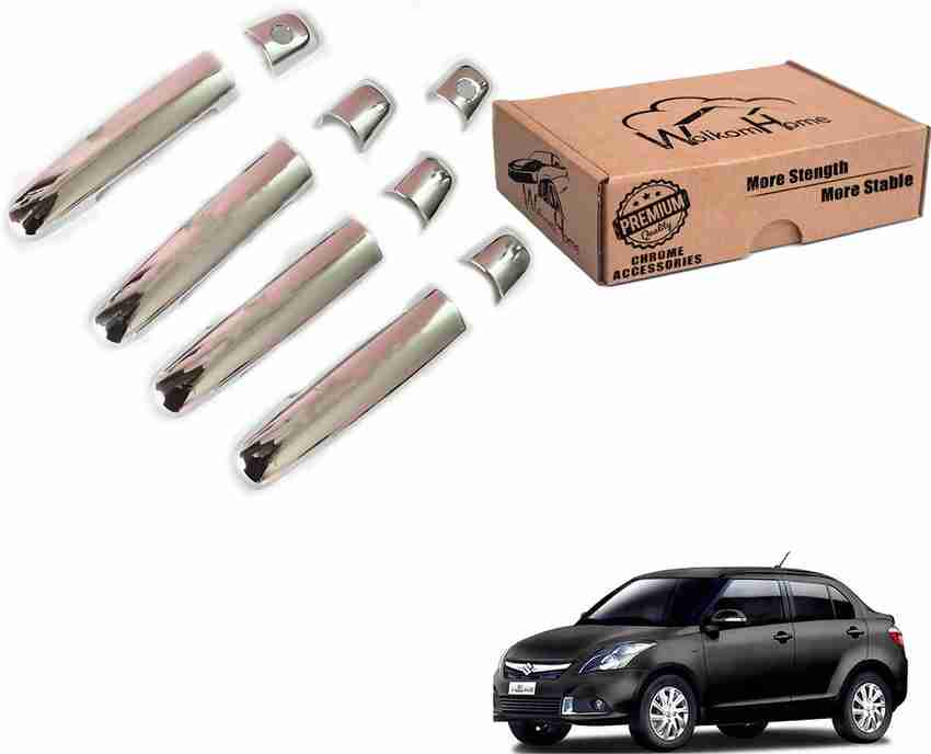 WolkomHome Chrome Door Handle Cover with Free Extra dual side Tape