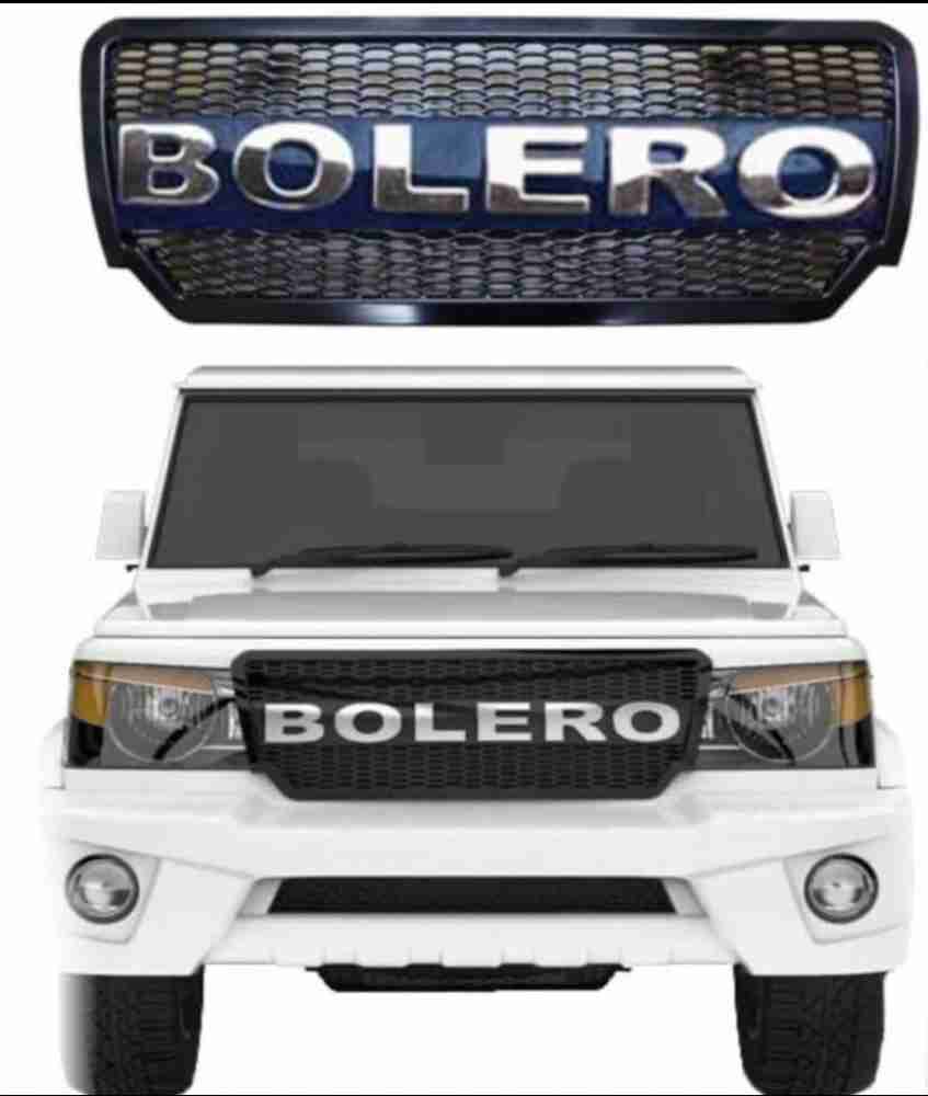 SNTP Alpha Style Front Grill Black With Chrome Letter For Bolero