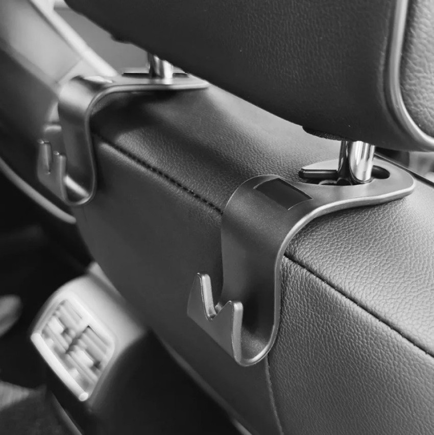 Car Seat Headrest Hooks Vehicle Car Headrest Hooks Hanger 4 Pack Storage  Organizer-Strong and Deep Universal for Handbags Purses Coats and Bottle  Holder Black 