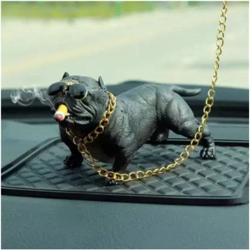 Black pitbull with chain sales