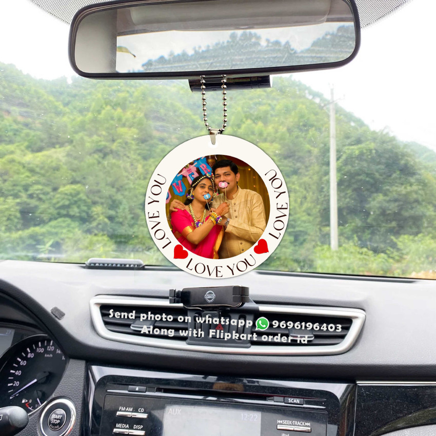 Customizable rear top view mirror hangers